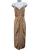 Zimmermann Size 2 nude No Fabric Tag V Neck Zip Back Back Slit Dress nude / 2