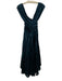 Diane Von Furstenberg Size 8 Dark Teal Rayon Blend Jacquard Cross Front Dress Dark Teal / 8