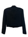 Christian Dior Size 8 Black Wool Double Button Long Sleeve Cropped Blazer Jacket Black / 8