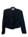 Christian Dior Size 8 Black Wool Double Button Long Sleeve Cropped Blazer Jacket Black / 8