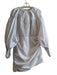 Acler Size 8 White Polyester & Cotton Round Neck Long Balloon Sleeve Dress White / 8