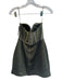 Retrofete Size Medium Olive Green Polyester Strapless Mini Dress Olive Green / Medium