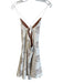 For Love & Lemons Size Medium Cream Polyester Spaghetti Strap Floral Mini Dress Cream / Medium