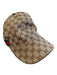 Gucci Brown Polyamid Adjustable Logo Snap Back Baseball Cap Hat Brown / Small