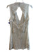 Not So Serious Size M White Cotton & Polyester Sleeveless V Neck Open Back Dress White / M