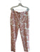 L'agence Size 10 Pink & White Polyester Blend Long Sleeve Straight Leg Pants Set Pink & White / 10