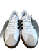 Adidas Shoe Size 9 White Leather Lace Up 3 Stripes Black Gray Toe Sneakers White / 9