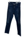 AG Size 27 Dark Blue Cotton & Elastane High Rise 5 Pocket Slim Straight Jeans Dark Blue / 27