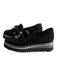 Softwaves Shoe Size 37.5 Black Suede Chain Detail Loafer Platform Loafers Black / 37.5