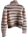 A.L.C. Size XS Cream, Pink & Black Wool Blend Turtle Neck Stripes Sweater Cream, Pink & Black / XS