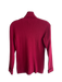 Orvis Size Small Cranberry Cotton Blend Turtle Neck Long Sleeve Ribbed Sweater Cranberry / Small