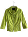 Lafayette 148 Size 2 Green Cotton & Elastane 2-Way Zipper 3/4 Sleeve Jacket Green / 2