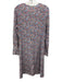 Tory Burch Size 12 White, Red & Blue Silk Zip Back Floral Print Above Knee Dress White, Red & Blue / 12