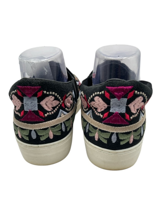 Johnny Was Shoe Size 9 Black & Multi embroidered Floral Platform Slip On Shoes Black & Multi / 9
