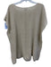 Johnny Was Size M/L Cream Cashmere & Linen Knit Open Sides Tunic Poncho Sweater Cream / M/L