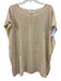 Johnny Was Size M/L Cream Cashmere & Linen Knit Open Sides Tunic Poncho Sweater Cream / M/L