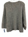 Lilla P Size L Gray, Red, Yellow Acrylic & Wool 3/4 Sleeve Sweater Gray, Red, Yellow / L