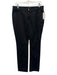 Lafayette 148 Size 10 Black Cotton Blend High Rise Straight Leg Pants Black / 10