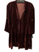 CP Shades Size Small Maroon Red Rayon Blend Long Sleeve Velvet Pintuck Dress Maroon Red / Small