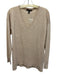 Saks Fifth Ave Size Large Tan Beige Wool Blend Long Sleeve Heathered Sweater Tan Beige / Large