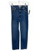 Frame Size 23 Blue Cotton Blend Zip & Button Whiskering Straight mid rise Jeans Blue / 23