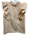 Magali Pascal Size XS Pastel Orange Cotton Pintuck Round Neck Keyhole Back Top Pastel Orange / XS