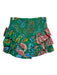Love The Label Size S Green Cotton Smocked Waist Band Tiered Skirt Mini Skirt Green / S
