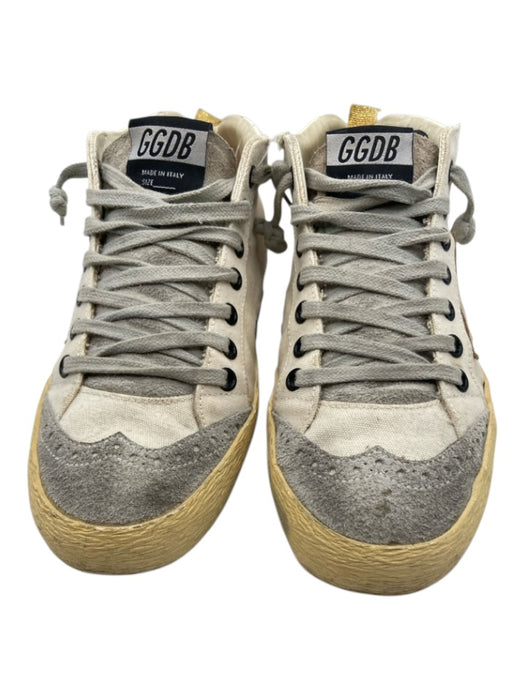 Golden Goose Shoe Size 36 White & Grey Canvas Suede Toe lace up Shoes White & Grey / 36