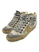 Golden Goose Shoe Size 36 White & Grey Canvas Suede Toe lace up Shoes White & Grey / 36