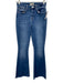L'agence Size 24 Blue Cotton Blend Zip & Button Whiskering Flare Jeans Blue / 24