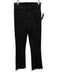 Mother Size 23 Black Cotton Blend Zip & Button Distressed Frayed Hem Jeans Black / 23