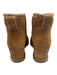Ugg Shoe Size 6 Brown Leather & Synthetic Fleece Lined Slip On Boots Brown / 6