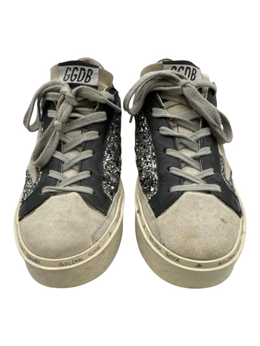 Golden Goose Shoe Size 36 Grey, Black & Multi Leather & Synthetic Lace Up Shoes Grey, Black & Multi / 36