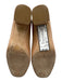 Stuart Weitzman Shoe Size 6B Tan Leather Round Square Toe Block Heel Shoes Tan / 6B
