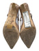 Stuart Weitzman Shoe Size 6B Taupe Leather & Textile Pointed Toe Patent Shoes Taupe / 6B