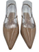 Stuart Weitzman Shoe Size 6B Taupe Leather & Textile Pointed Toe Patent Shoes Taupe / 6B