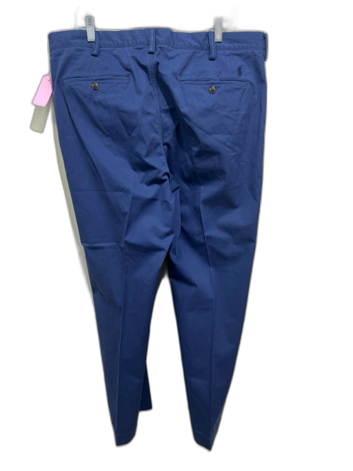 Polo Size 36 Navy Blue Cotton Solid Zip Fly Men's Pants Navy Blue / 36