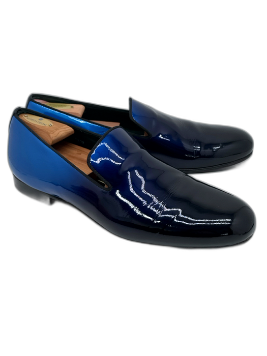 Mezlan Shoe Size 10 AS IS Blue Leather Men's Shoes Blue / 10