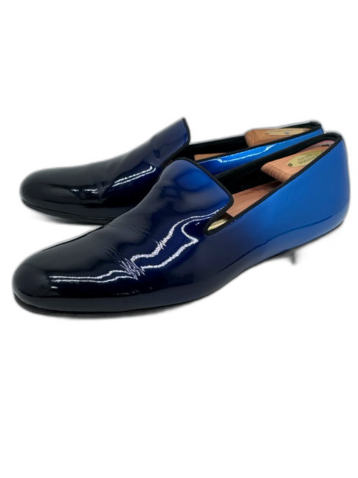 Mezlan Shoe Size 10 AS IS Blue Leather Men's Shoes Blue / 10