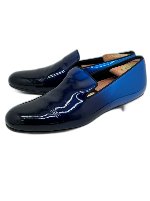 Mezlan Shoe Size 10 AS IS Blue Leather Men's Shoes Blue / 10