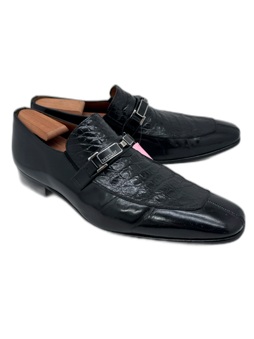 Mezlan Shoe Size 11 AS IS Black Leather Solid Men's Shoes Black / 11