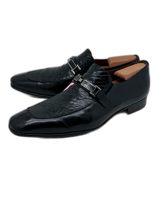 Mezlan Shoe Size 11 AS IS Black Leather Solid Men's Shoes Black / 11