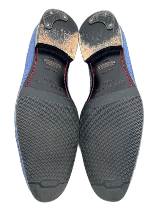 Mezlan Shoe Size 10 Blue Tassel Detail Men's Shoes Blue / 10