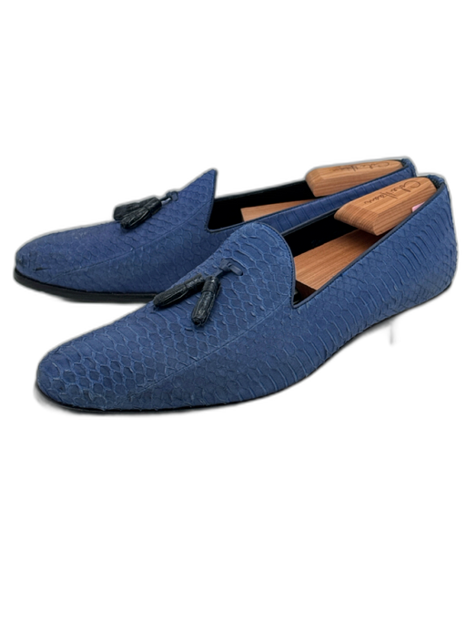 Mezlan Shoe Size 10 Blue Tassel Detail Men's Shoes Blue / 10