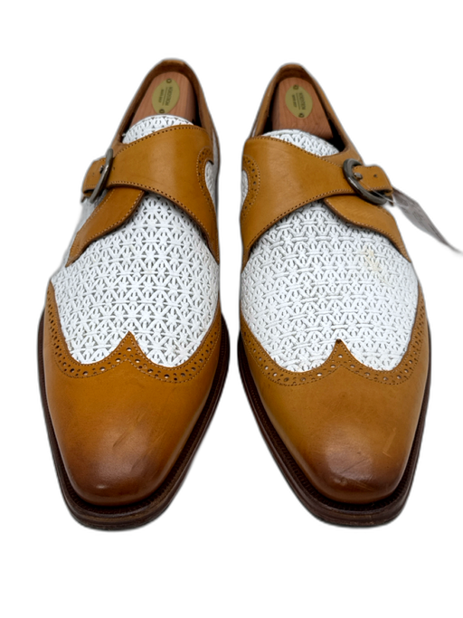 Mezlan Shoe Size 10.5 AS IS Brown & White Leather Men's Shoes Brown & White / 10.5