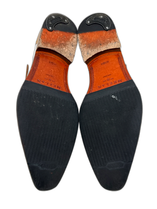 Mezlan Shoe Size 10.5 AS IS Brown & White Leather Men's Shoes Brown & White / 10.5