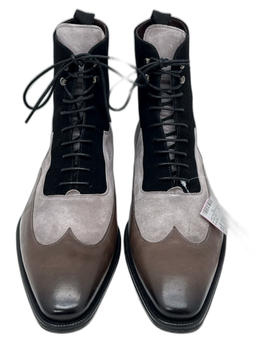 Mezlan Shoe Size 10.5 Brown & Black Leather Boot Men's Shoes Brown & Black / 10.5