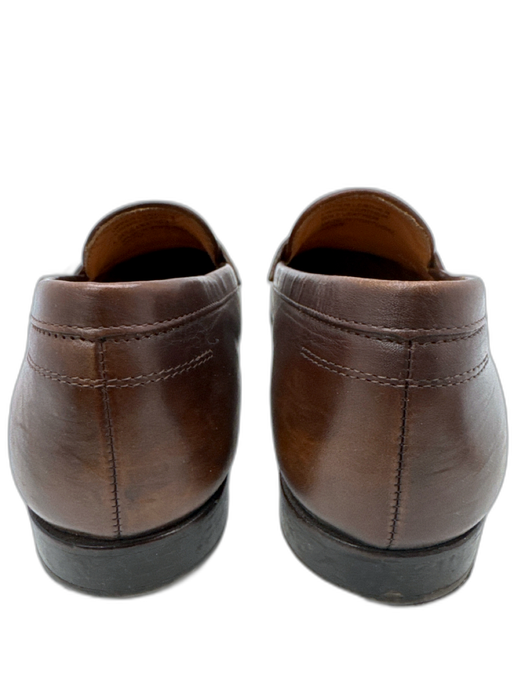 Vince Camuto Shoe Size 10.5 Dark Brown Leather Solid loafer Men's Shoes Dark Brown / 10.5