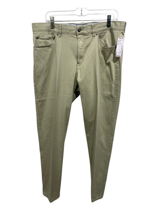 Peter Millar Size 35 Tan Cotton Solid Zip Fly Men's Pants Tan / 35