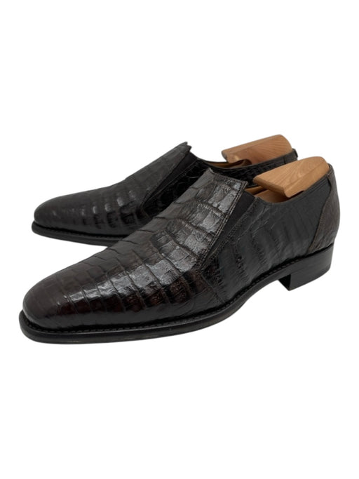 Mezlan Shoe Size 10 Brown Alligator Dress Slip On Men's Shoes Brown / 10